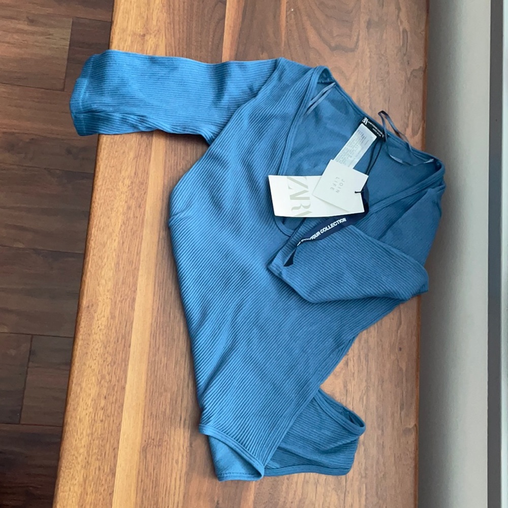 NWT ZARA Ribbed Bodysuit